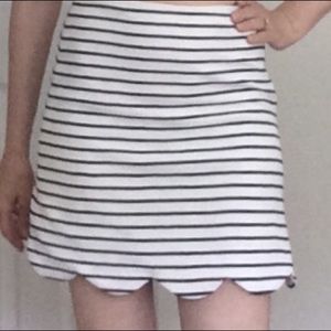 Design Lab Black and White Skirt, A Line